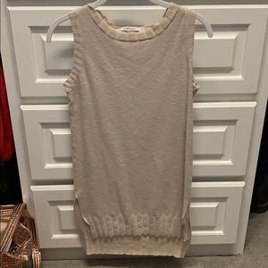 Long sweater tank